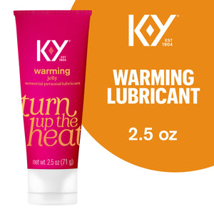 K-Y Warming Jelly Lube, Sensorial Personal Lubricant, Glycol Based Formula, Safe to Use with Latex Condoms, For Men, Women and Couples, 2.5 FL OZ 23807975