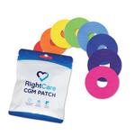 RightCare CGM Adhesive Patch for Libre, Uncovered Circle, Multicolor, Bag of 25 40291081