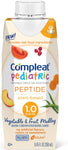 Compleat Pediatric Peptide 1.0 Pediatric Tube Feeding Formula, 250 mL Reclosable Carton, Vegetable / Fruit Medley Flavor 10441679 55886841