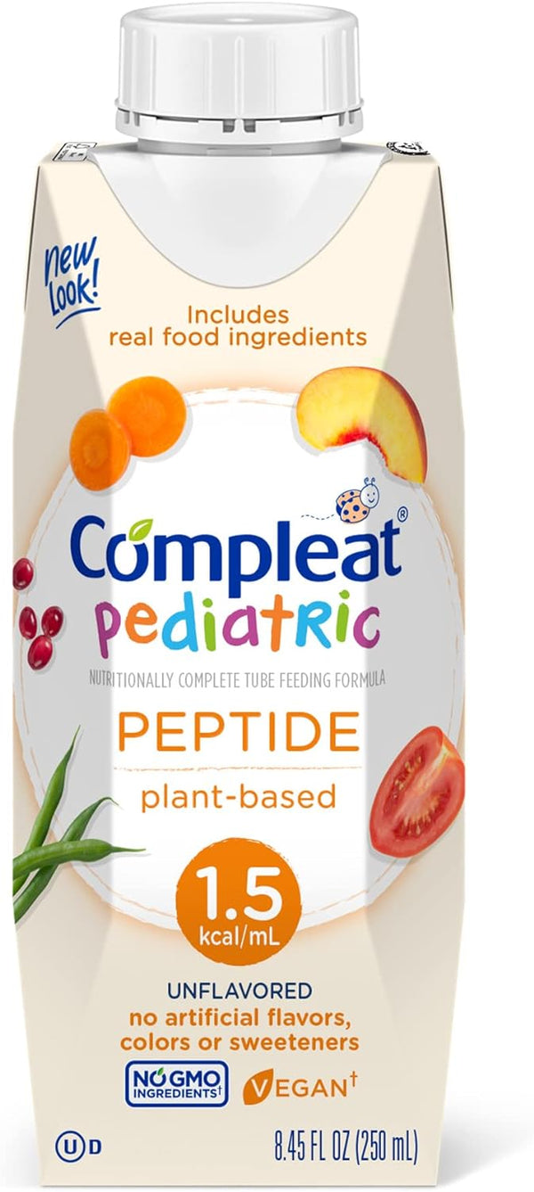 Compleat Pediatric Peptide 1.5 Tube Feeding Formula, Unflavored, 8.45 FL OZ 56779396 81438484