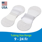 TIDI 3300M Grip-Lok Medium Securement Device, Flexible Material, Low-Profile Design for Comfort, White, Pack of 100 98777400