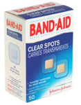 BandAid Adhesive Spot Bandages 38137004708, 7/8 X 7/8 Inch Plastic Round Clear Sterile 38151402