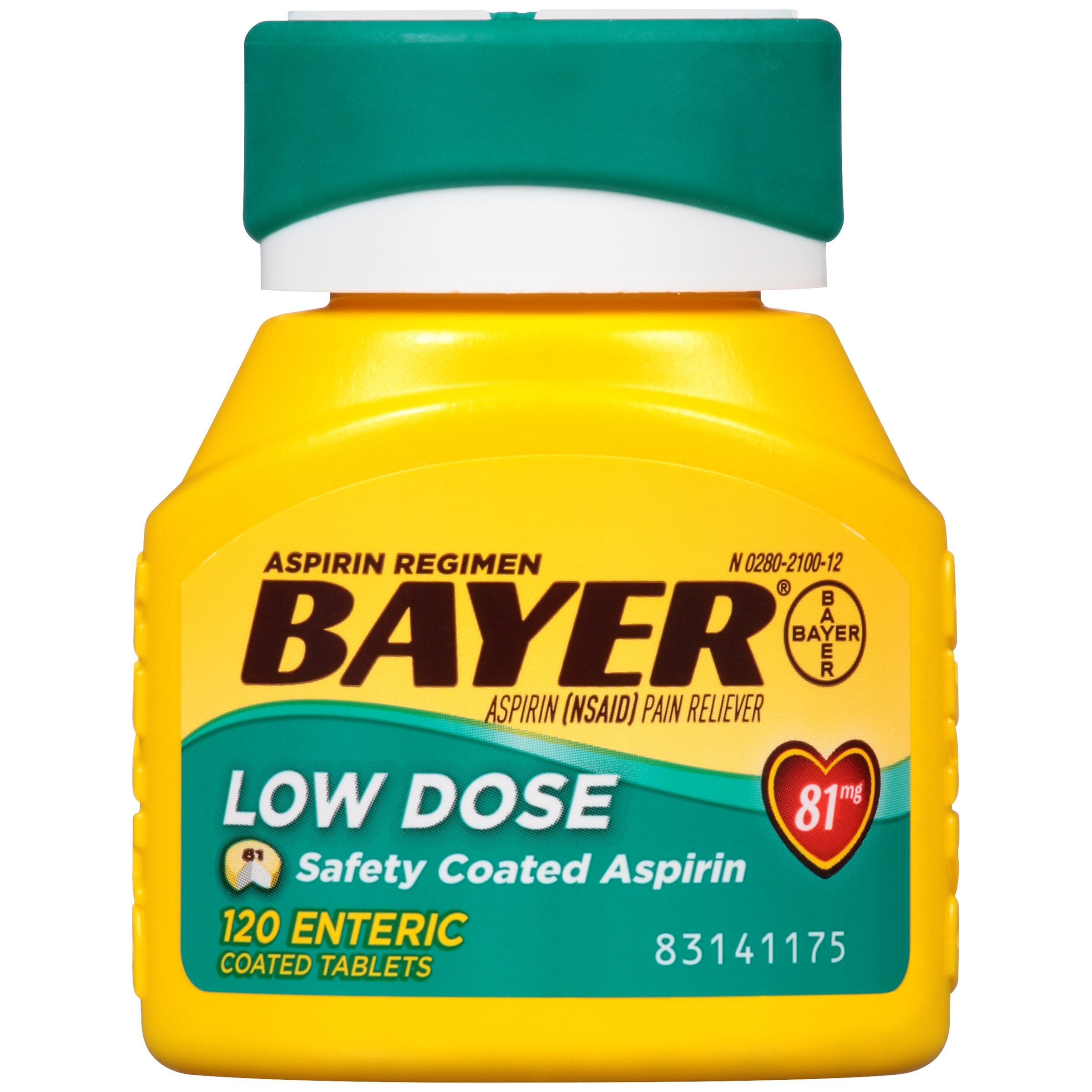 Spi Rian Bayer Pain Relief 81 mg Strength Aspirin Tablet 120 per Box