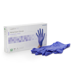 McKesson Confiderm 3.0 Exam Glove, Medium, NonSterile, Nitrile, Standard Cuff Length, Case of 1000 65983026