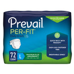 Prevail Per-Fit Unisex Daily Briefs, Maximum Plus Absorbency, Refastenable Tabs 13164090