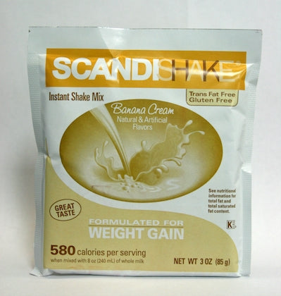 Scandishake Oral Supplement, Banana Cream, 3 oz. Individual Packet, Powder, Box of 4 52057378