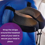 Cabeau Evolution S3 Memory Foam Travel Neck Pillow with Seat Strap, One Size 68099030