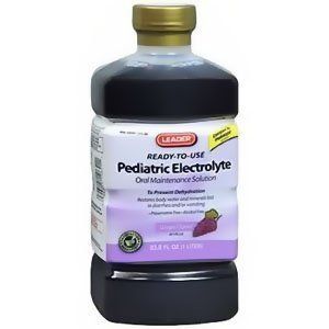 Cardinal Health 2417525 Leader Pediatric Electrolyte Grape Solution, 33.8 oz. 1 of each. 80324300