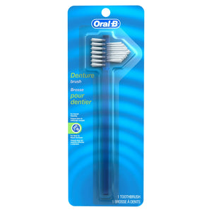 Oral-B Denture Brush, 2-Sided Bristle, Blue 15372072