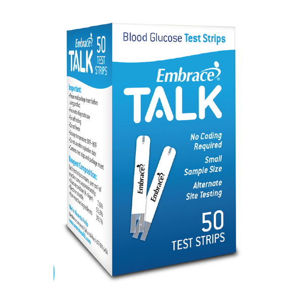 Embrace TALK Blood Glucose Test Strips 10143194
