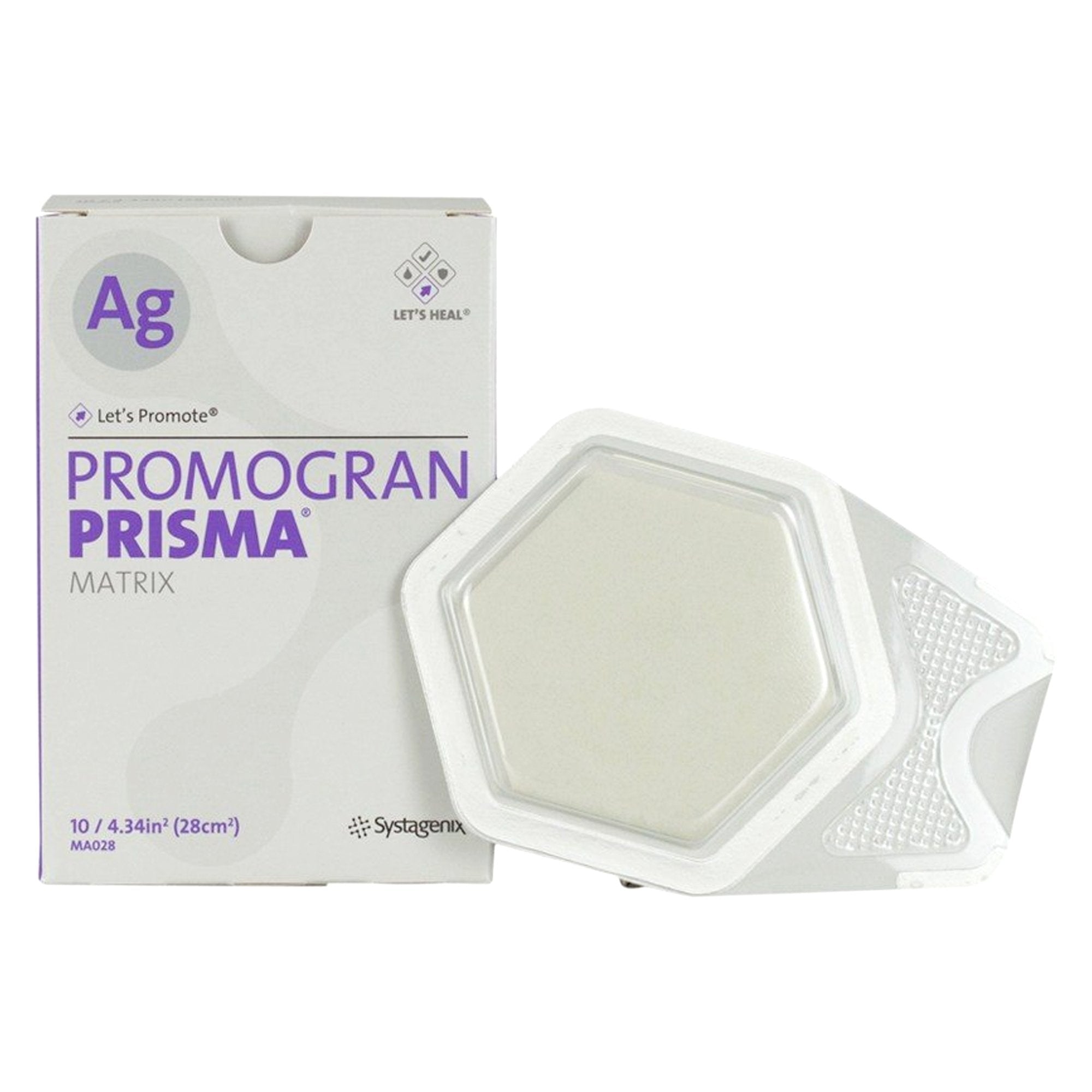 Systagenix Promogran Prisma Matrix Silver Collagen Dressing, 4-3/10 ...