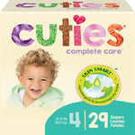 Cuties Complete Care Diapers, Skin Smart, Absorbent, Hypoallergenic, Flexible and Secure Tabs, Comes in Multiple Sizes 20868434