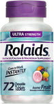 Rolaids Ultra Strength Antacid/Calcium Magnesium Supplement, Fruit Flavor, 72 Tablet Bottle 48238112
