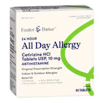 Foster & Thrive Cetirizine Allergy Relief, 10 mg Strength Tablet, 90 per Box 20292389