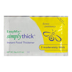 SimplyThick Easy Mix Food and Beverage Thickener, 96 Gram Individual Packet Unflavored Gel, Moderately Thick/Liquidized, Box of 25 57020771