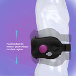 Cabeau Incredi-Belt Inflatable Lumbar Support Belt for Back Pain, One Size, Black 73601642