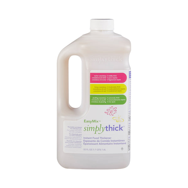 SimplyThick Easy Mix Food & Beverage Thickener, 1.6 Liter Pump Bottle, Unflavored Gel, Mildly Thick, 1 Each 44342139