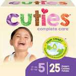 Cuties Complete Care Diapers, Skin Smart, Absorbent, Hypoallergenic, Flexible and Secure Tabs, Comes in Multiple Sizes 25911222
