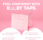 Booby Tape Anti-Wrinkle Silicone Chest Pad, Medical Grade, Reusable Overnight Skin Treatment, 1 Count 73067644