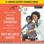 Airborne 1000mg Vitamin C Chewable Tablets with Zinc, Immune Support Supplement with Powerful Antioxidants Vitamins A C & E - 32 Chewable Tablets, Citrus Flavor 35227047