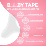 Booby Tape Anti-Wrinkle Silicone Chest Pad, Medical Grade, Reusable Overnight Skin Treatment, 1 Count 73067644