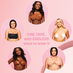 Booby Tape Original Boob Tape for Instant Breast Lift and Bra, Small and Large Busts, Latex-Free, Hypoallergenic Adhesive Tape, Holds up to 6 hours, Multiple Ways to Wear, 5 Meters, Multiple Colors, 1 Count 33344166