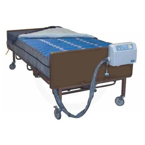 Medline Alternating Pressure Low Air Powered Mattress: 400 lbs Weight Capacity Blue 27484280