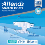 Attends Stretch Brief, Ultimate Absorbency 65729638 80382716 83481720 56231780