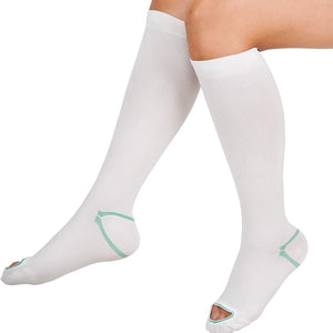 T.E.D. Anti-embolism Stockings, White, Knee-High, Inspection Toe 92780149