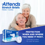 Attends Stretch Brief, Ultimate Absorbency 65729638 80382716