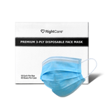 RightCare Premium 3-Ply Disposable Face Mask, 96.2% Filtration Efficiency 41825577