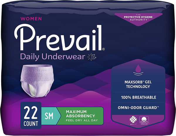 Prevail Incontinence Protective Underwear for Women, Maximum Absorbency, Pull On with Tear Away Seams 58267650 62077225