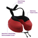 Cabeau Evolution S3 Memory Foam Travel Neck Pillow with Seat Strap, One Size 68099030