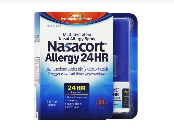 Nasacort 24 Hr Allergy Relief 55 mcg Strength 60 Spray Nasacort 24 Hr Allergy Relief 55 mcg Strength 60 Spray