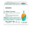 McKesson Safety Lancet 21 Gauge Retractable Pressure Activated Finger 20751645