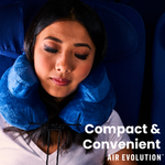 Cabeau Air Evolution Inflatable Travel Neck Pillow, Adjustable, One Size 65460116
