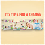 Cuties Complete Care Diapers, Skin Smart, Absorbent, Hypoallergenic, Flexible and Secure Tabs, Comes in Multiple Sizes 58235506