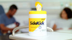 SideKick Surface Disinfectant Cleaner Wipes, Premoistened Alcohol Based, Scented, 100 ct Canister 55708611
