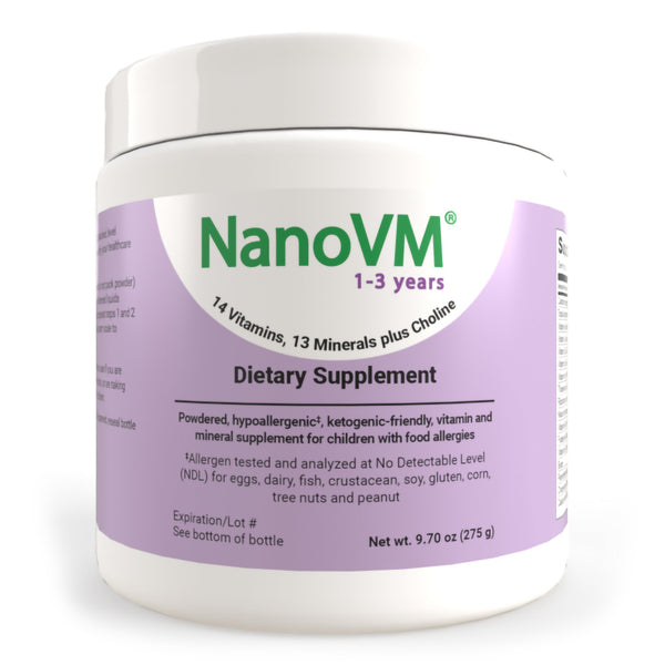 NanoVM Unflavored Pediatric Supplement, 275 Gram Jar Powder, 1 Each 88848575