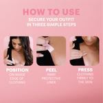 Booby Tape Double-Sided Transparent Fashion Tape for Body & Clothing, All Day Hold, 36 Strips (Pack of 1) 19034953