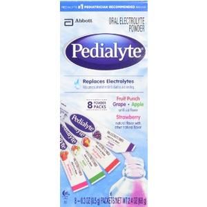 Pedialyte Powder Pack 4 Flavor Variety, 0.3 oz, Case of 64 79104459
