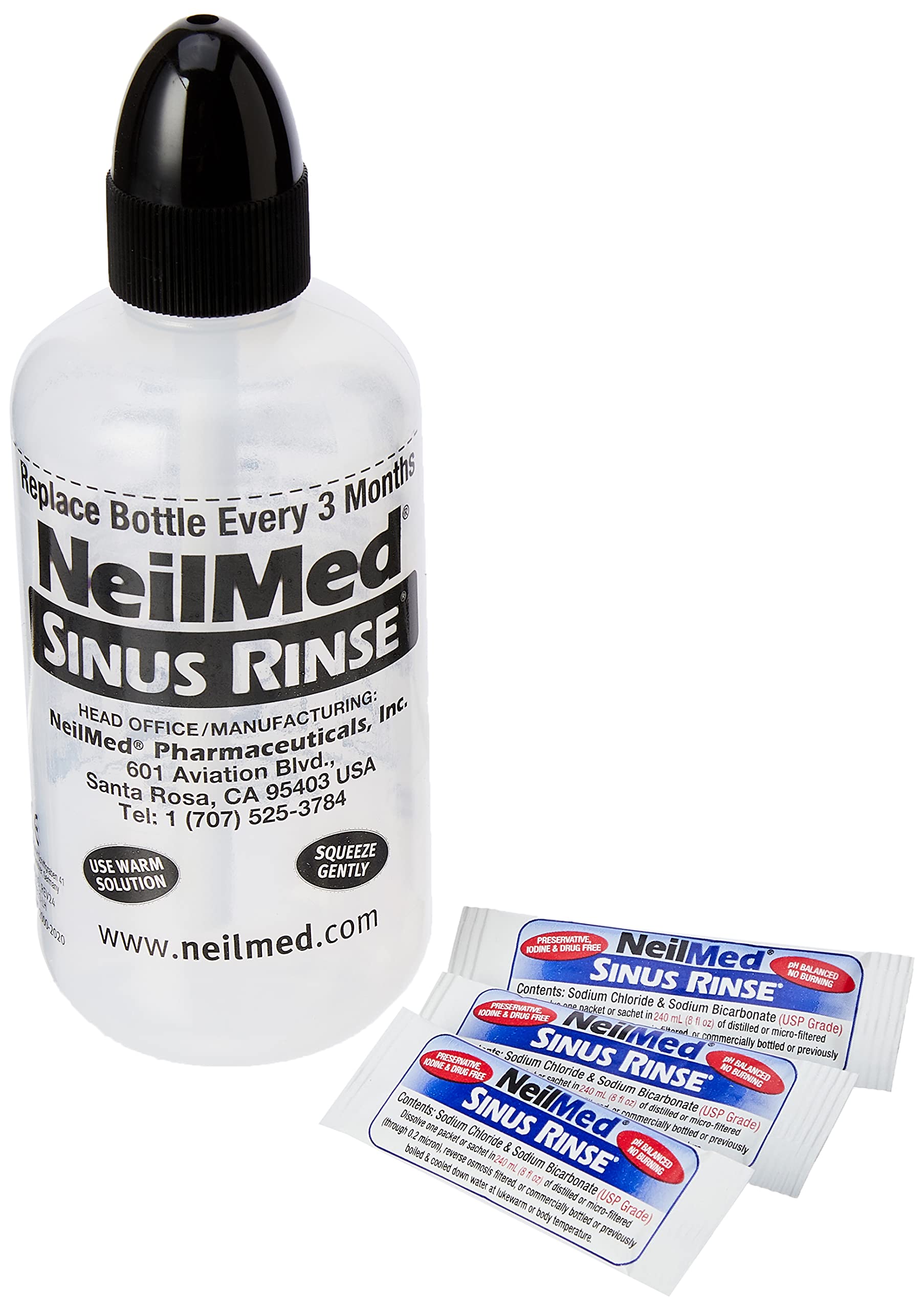 Neilmed Sinus Rinse Saline Nasal Rinse Kit, 5 Packets