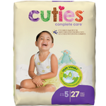 Cuties Complete Care Diapers, Skin Smart, Absorbent, Hypoallergenic, Flexible and Secure Tabs, Comes in Multiple Sizes 23878501