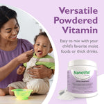 NanoVM Unflavored Pediatric Supplement, 275 Gram Jar Powder, 1 Each 88848575