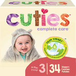 Cuties Complete Care Diapers, Skin Smart, Absorbent, Hypoallergenic, Flexible and Secure Tabs, Comes in Multiple Sizes 52474795
