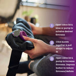 Cabeau Incredi-Belt Inflatable Lumbar Support Belt for Back Pain, One Size, Black 73601642