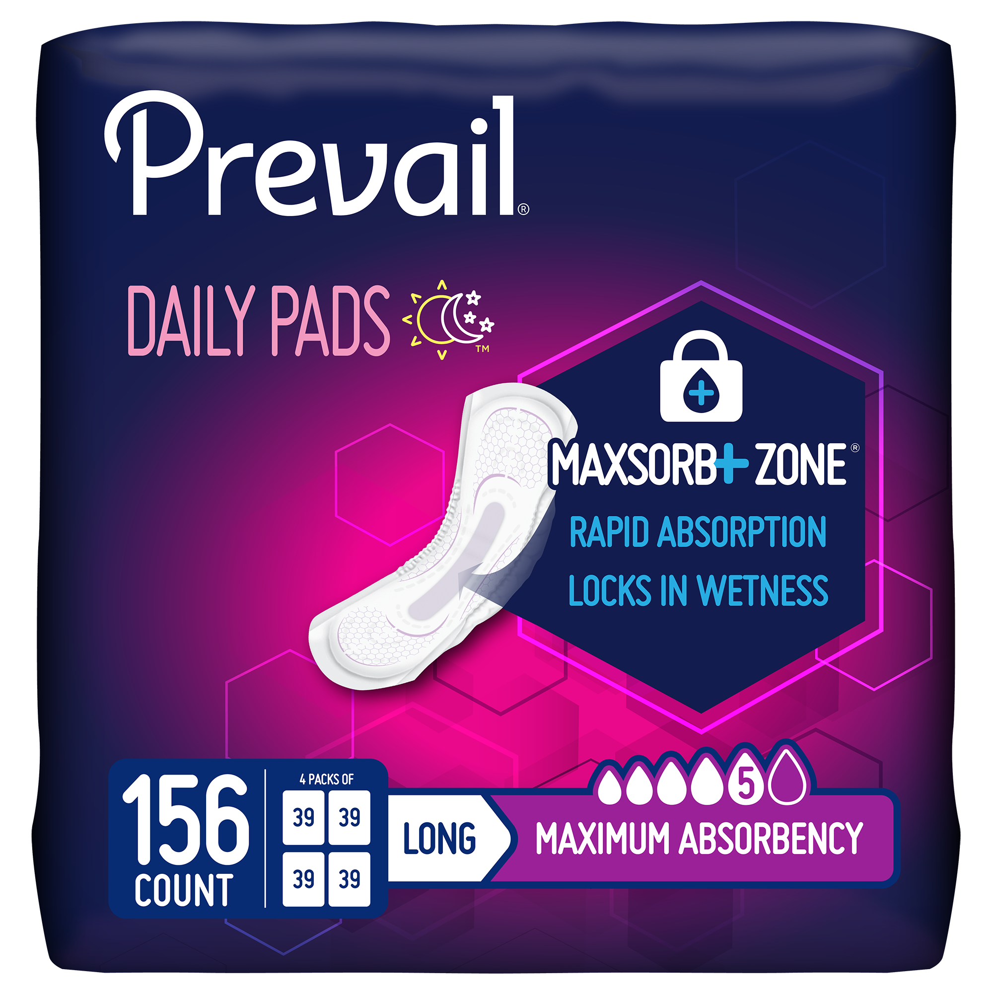 Prevail Incontinence Bladder Control Pads for Women 52147625