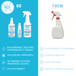 Think Smarter Products Odor Eliminator Spray with Hypochlorous Acid, Unscented Multi-Purpose Air Freshener for Carpet, Clothing, Home, & More, Safe All-Natural 2, 8, or 16fl oz Size Options, Clear Spray 41887769