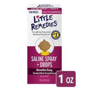 Little Remedies Saline Nasal Spray + Drops, 0.65% Strength 1 oz., 1 Each 49563130