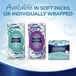 Always Feminine Wipes, Fresh & Clean, Soft Pack, 32 Count 41296071